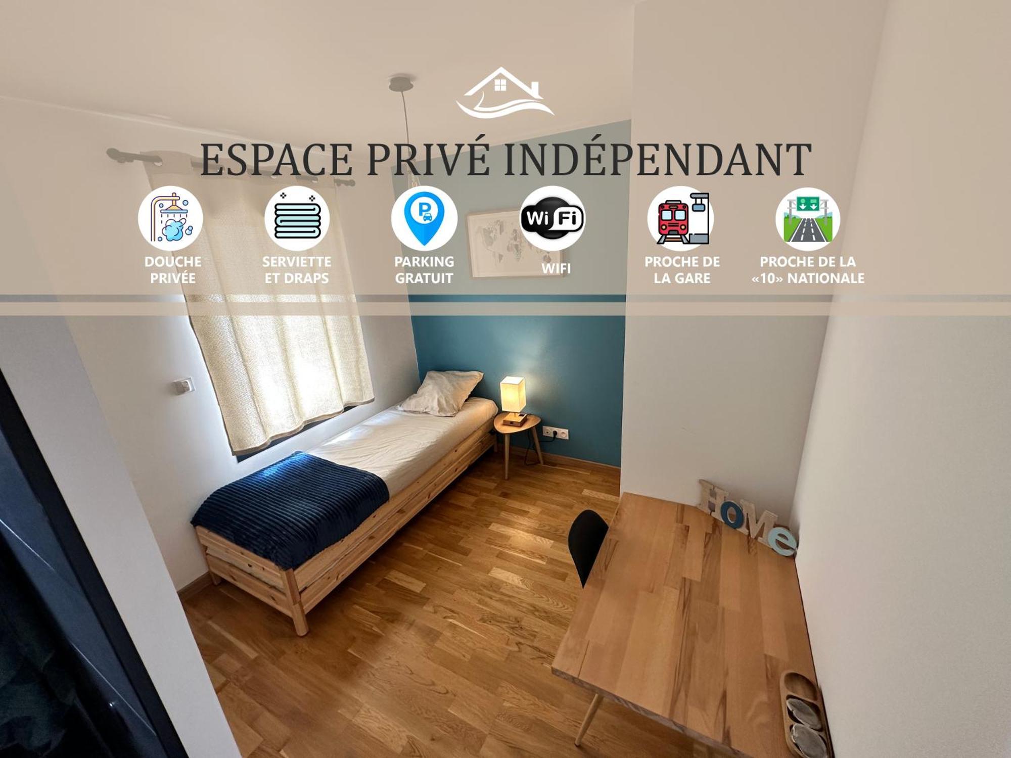 Chambre Privee Au Calme - Proche Gare - Parking Gratuit Le Gond-Pontouvre Dış mekan fotoğraf